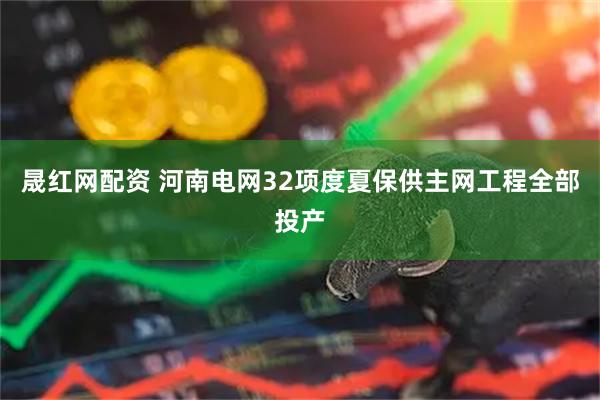 晟红网配资 河南电网32项度夏保供主网工程全部投产