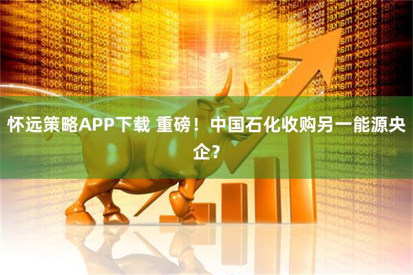 怀远策略APP下载 重磅！中国石化收购另一能源央企？