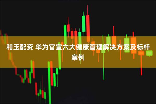 和玉配资 华为官宣六大健康管理解决方案及标杆案例