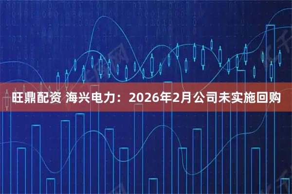 旺鼎配资 海兴电力：2026年2月公司未实施回购